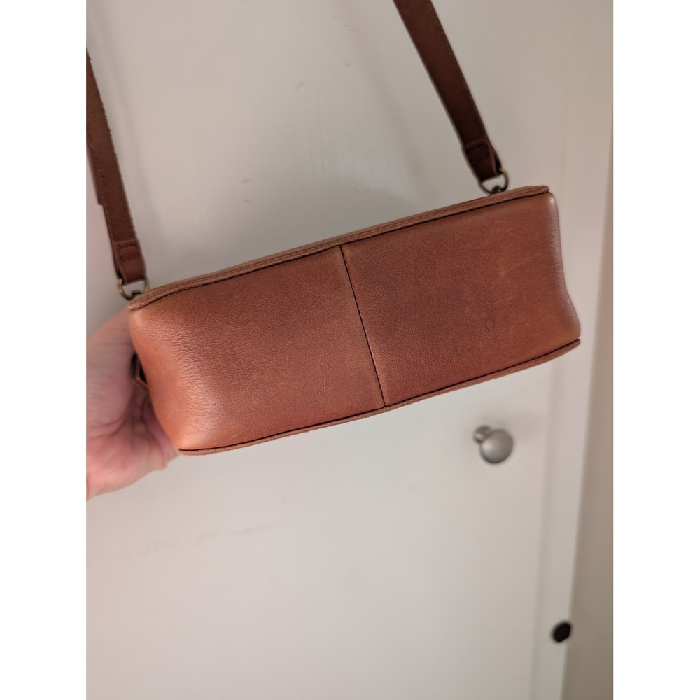 Madewell The Transport Camera Bag Crossbody Leather Cognac Camel Travel Boho - Picture 8 of 16
